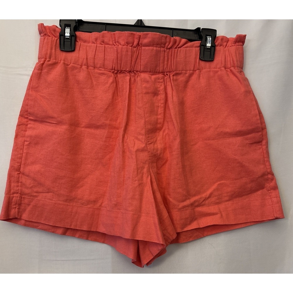 Women's High Rise Linen Pull- On Short- A New Day Pink M